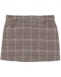 Ermanno Scervino - Check-Pattern Mini Skirt - Lyst