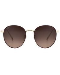 Ferragamo - Round Sunglasses - Lyst