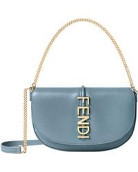 Fendi - Graphy Logo Lettering Chain-Linked Wallet - Lyst