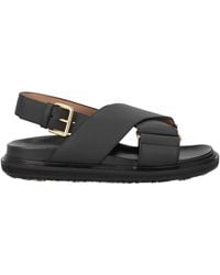 Marni - Round-Toe One-Strap Sandals - Lyst
