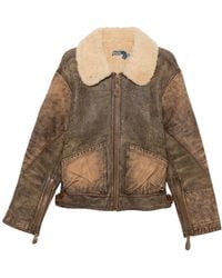 Polo Ralph Lauren - Shearling-Trim Bomber Jacket - Lyst