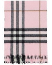 Burberry - Checked Fringed-Edge Scarf - Lyst