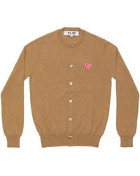 COMME DES GARÇONS PLAY - U-Neck Cardigan - Lyst
