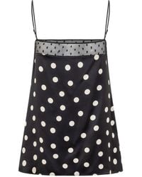 Stella McCartney - Layered Polka Dot Print Top - Lyst