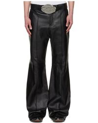 Lu'u Dan - Bruce Lee X Collaboration Flared Leather Pants - Lyst