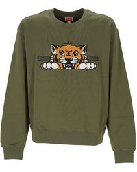 KENZO - Happy Tiger Crewneck Sweatshirt - Lyst