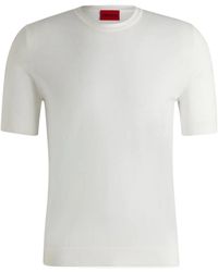 BOSS - Short-Sleeve Knit Sweater - Lyst
