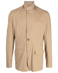 Herno - Stand-Collar Buttoned Jacket - Lyst
