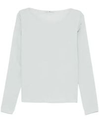 Ermanno Scervino - Long-Sleeve Boat-Neck Sweatshirt - Lyst