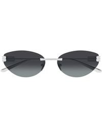 Balenciaga - Eyewear Oval Frame Sunglasses - Lyst