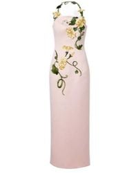 Leo - Ava Floral-Appliqué Corset Gown - Lyst
