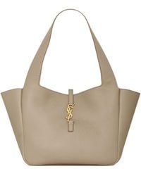 Saint Laurent - Le 5 A 7 Small Bea Grain Leather Handbag - Lyst