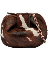 Gabriela Hearst - Demi Small Calf Hair Clutch - Lyst