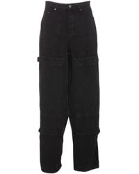 Off-White c/o Virgil Abloh - Logo Patch Straight-Leg Jeans - Lyst