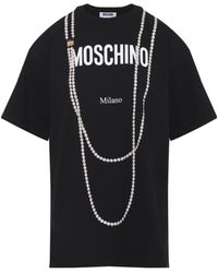 Moschino - Logo Printed Crewneck T-Shirt - Lyst