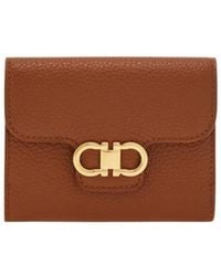 Ferragamo - Gancini Compact Wallet - Lyst