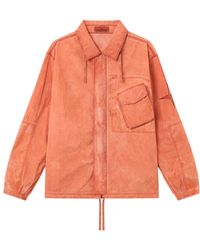 Stone Island - Comfort-Fit Zip-Up Overshirt With Packable Hood - Lyst