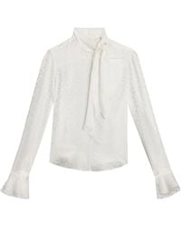 Isabel Marant - Scarf Detail Long-Sleeve Top - Lyst