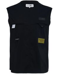 MM6 by Maison Margiela - Logo Patch Vest - Lyst