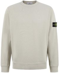 Stone Island - Crew-Neck Sweatshirt - Lyst