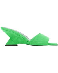 The Attico - The Cheope Square Toe Slip-On Mules - Lyst