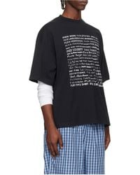 Vetements - Crew Neck Short-Sleeved T-Shirt - Lyst