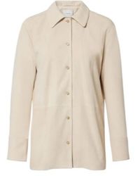 Vince - Long-Sleeve Leather Jacket - Lyst
