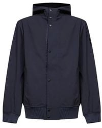 Stone Island - Jacket With Hood And Water- And Wind-Resistant Membrane - Lyst