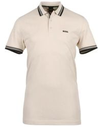 BOSS - Boss Logo Embroidered Short-Sleeved Polo Shirt - Lyst