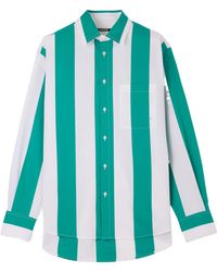 Jacquemus - Camargue Striped Collared Long-Sleeve Shirt - Lyst