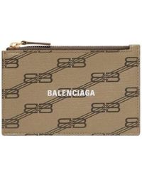 Balenciaga - Portamonete Lungo E Portacarte Signature - Lyst