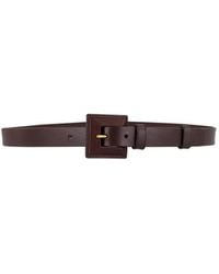 Saint Laurent - Square Buckle Belt - Lyst