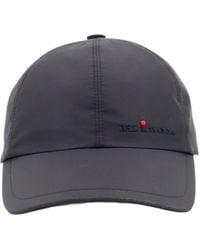 Kiton - Nylon Hat With Embroidered Logo On The Front - Lyst