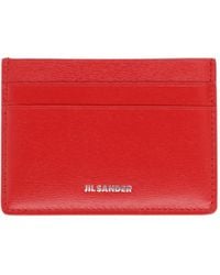 Jil Sander - Leather Cardholder Wallet - Lyst