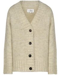 Maison Margiela - V-Neck Knitted Cardigan - Lyst
