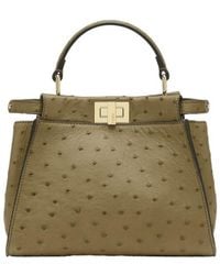 Fendi - Ostrich Leather Bag - Lyst
