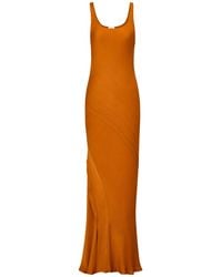 Saint Laurent - Draped Tank Dress - Lyst