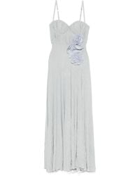 Elisabetta Franchi - Embroidered Flower Carpet Dress - Lyst