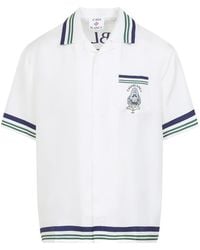 CASABLANCA - Hotel Emblem Short-Sleeve Shirt - Lyst