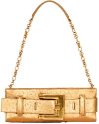 Balmain - Anthem Laminated Leather Clutch - Lyst