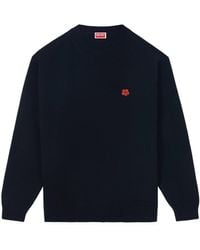 KENZO - Boke Flower Embroidered Crew Neck Jumper - Lyst