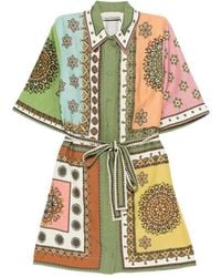 ALÉMAIS - All Over Print Mini Dress - Lyst