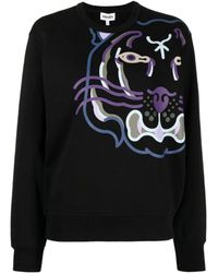 KENZO - Tiger-Print Sweatshirt - Lyst
