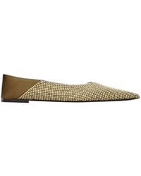 Saint Laurent - Nour Pointed Toe Slippers - Lyst