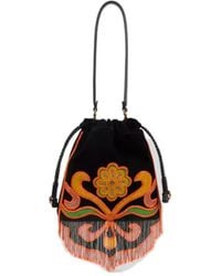 Etro - Kalispera Beaded Fringe Shoulder Bag - Lyst