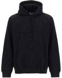 Carhartt - Logo Embroidered Drawstring Hoodie - Lyst