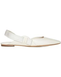 Ferragamo - Vara Ballet Flats With Exposed Heels - Lyst