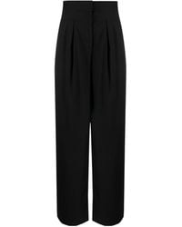 REMAIN Birger - High-Waisted Pleated Wide-Leg Trousers - Lyst