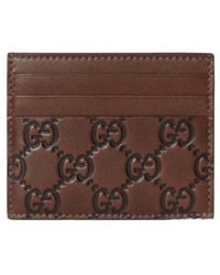 Gucci - Gg Emblem Card Case - Lyst