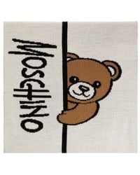Moschino - Teddy Bear Intarsia Scarf - Lyst